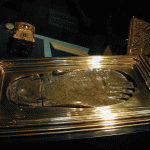 The Footprint of Allah's Messenger, Muhammad (Peace be upon him) safely preserved in Topkapy museum of Turkey
