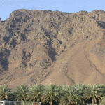 The Uhad mountains near Madinah where the second battle of Islam, Battle of Uhad took place.