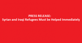 Syrian & Iraqi Refugees Must be Helped Immediately