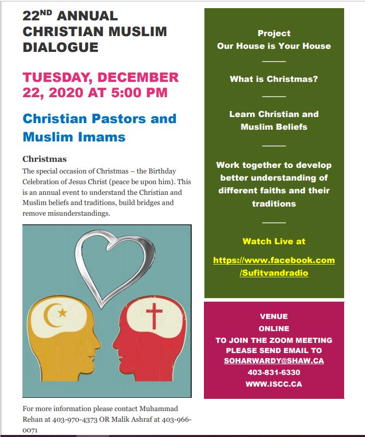 2nd Annual Christian Muslim Dialogue - 22 Dec 2020