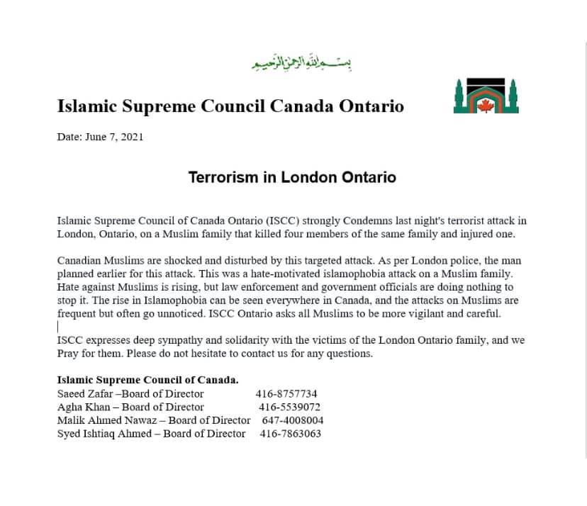 Press-Release-Terrorism in London-Ontario-June-7-2021