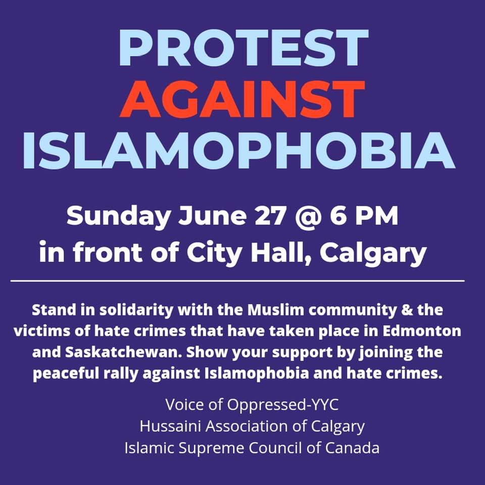 Protest-against-Islamophobia-June-27-2021-Calgary-City-Hall