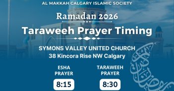 Sayyidah-Zahra-Islamic-Centre-Calgary-2026-Taraweeh-Schedule